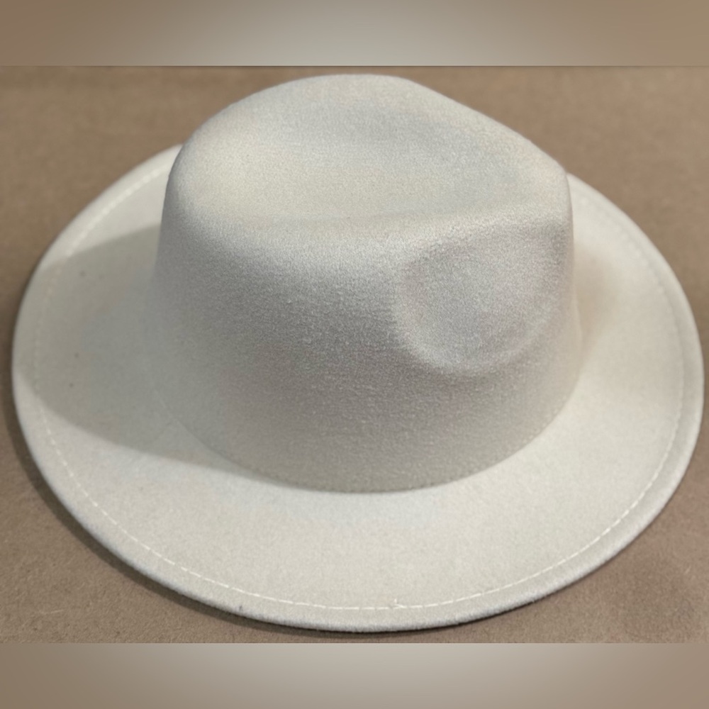 Stylish White Fedora Hat